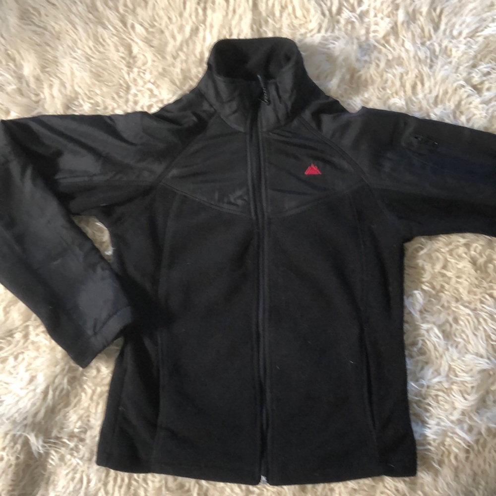 Snozu | Women’s black fleece full zipper jacket - Picture 4 of 11